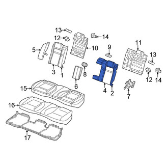 Chrysler OE - Rear Left Seat Back Cushion Cover