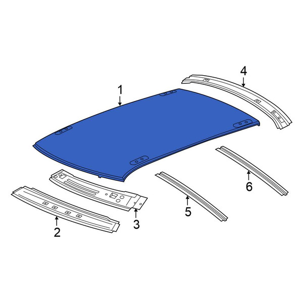 Chrysler OE 68273799AB - Roof Panel