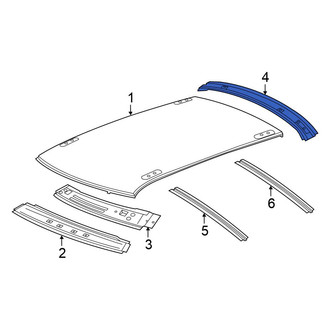 Chrysler OE - Rear Roof Header Panel