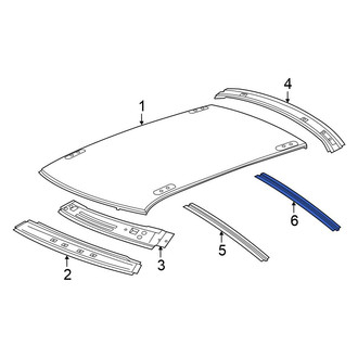 Chrysler OE - Rear Roof Bow