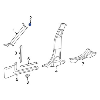 Chrysler OE - Body A-Pillar Trim Panel Clip