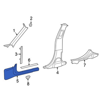 Chrysler OE - Left Kick Panel Trim