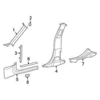 Chrysler OE - Pillars, Rocker & Floor - Interior Trim
