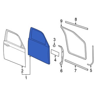Chrysler OE - Front Left Door Shell