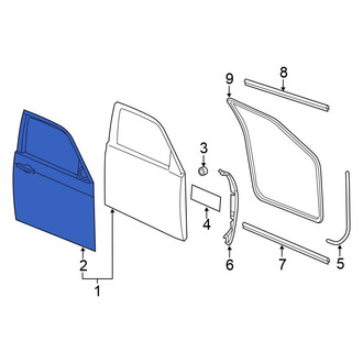 Chrysler OE - Front Right Outer Door Outer Panel