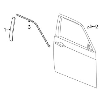 Chrysler OE - Front Door - Exterior Trim