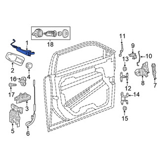 Chrysler OE - Front Outer Exterior Door Handle