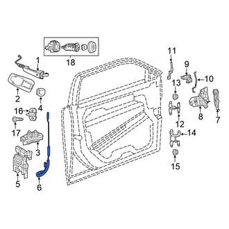 Chrysler OE - Front Door Latch Cable