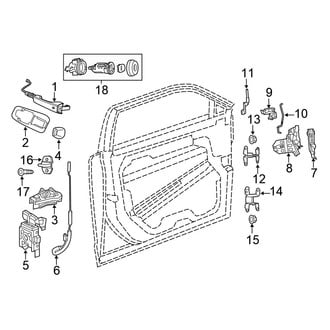 Chrysler OE - Front Door - Lock & Hardware