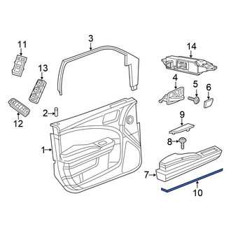 Chrysler OE - Front Left Door Trim Molding