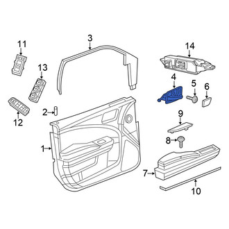 Chrysler OE - Rear Left Inner Interior Door Handle