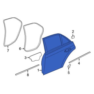 Chrysler OE - Rear Left Door Shell