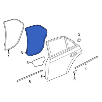 Chrysler OE - Rear Left Outer Door Seal