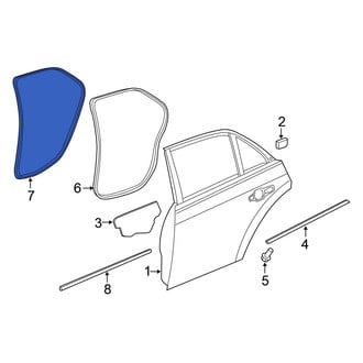 Chrysler OE - Rear Inner Door Seal