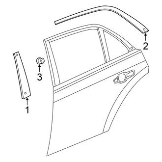 Chrysler OE - Rear Door - Exterior Trim