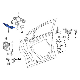 Chrysler OE - Rear Outer Exterior Door Handle