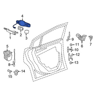 Chrysler OE - Rear Right Exterior Door Handle Base