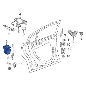 Chrysler OE - Rear Right Door Latch Assembly