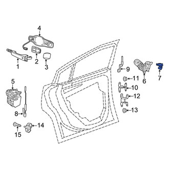 Chrysler OE - Rear Left Door Latch Reinforcement