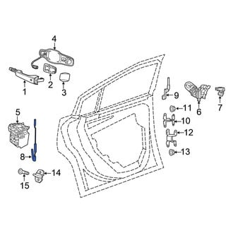 Chrysler OE - Front Door Latch Cable