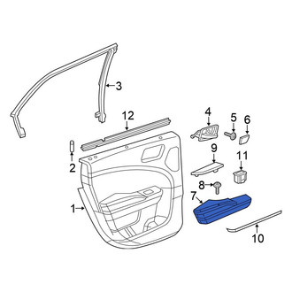 Chrysler OE - Rear Left Door Armrest
