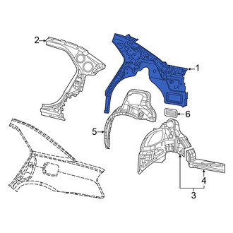 Chrysler OE - Rear Right Inner Quarter Panel