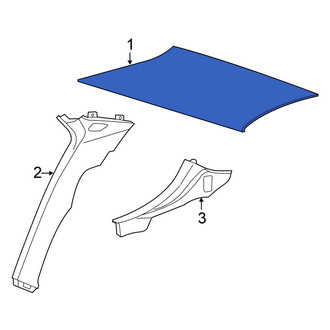 Chrysler OE - Rear Left Upper Interior Quarter Panel Trim Panel
