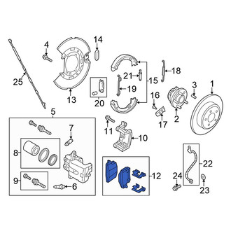 Chrysler OE - Rear Disc Brake Pad Set