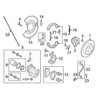 Chrysler OE - Rear Parking Brake Adjusting Lever Spring