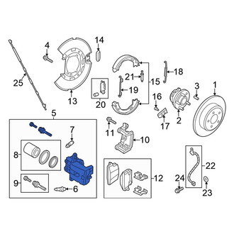Chrysler OE - Front Right Disc Brake Caliper