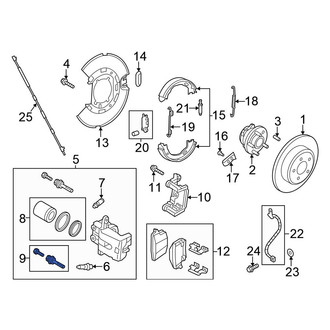 Chrysler OE - Rear Disc Brake Caliper Pin