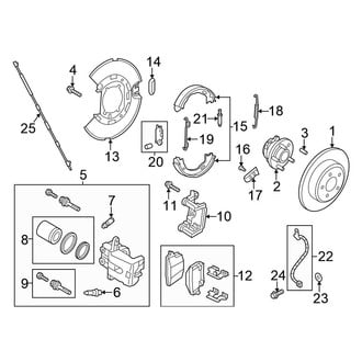 Chrysler OE - Rear Suspension - Brake Components