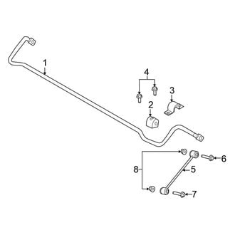 Chrysler OE - Rear Suspension - Stabilizer Bar & Components