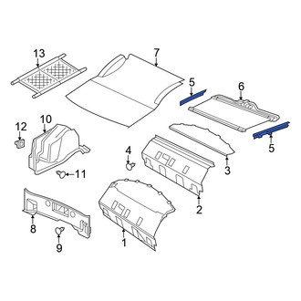Chrysler OE - Rear Lower Package Tray Trim