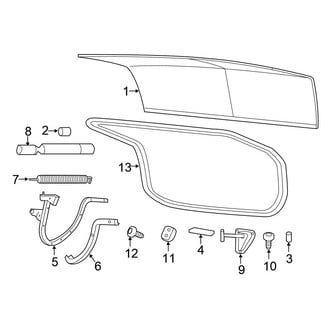 Chrysler OE - Trunk Lid - Lid & Components