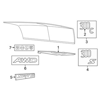 Chrysler OE - Trunk Lid - Exterior Trim