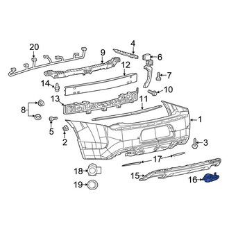 Chrysler OE - Exhaust Tail Pipe Tip