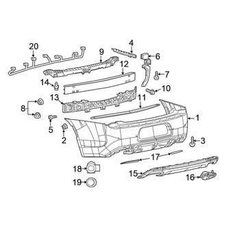 Chrysler OE - Rear Bumper - Bumper & Components
