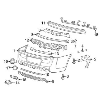 Chrysler OE - Rear Bumper - Bumper & Components (SRT8)