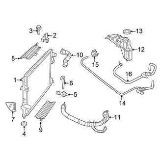 Chrysler OE - Cooling - Radiator & Components (6.4L)