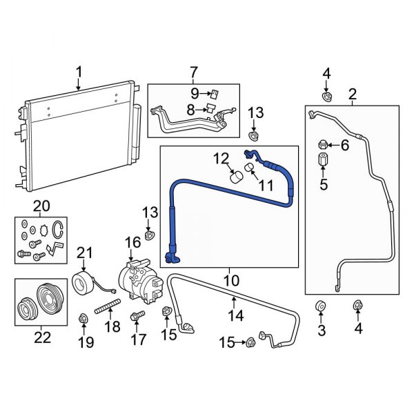 A/C Refrigerant Suction Hose