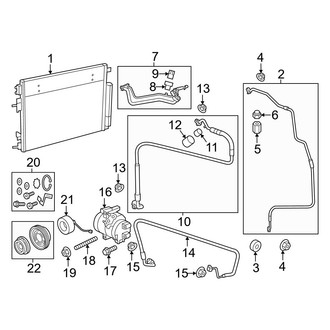 Chrysler OE - Air Conditioner & Heater - Condenser, Compressor & Lines