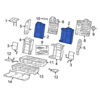 Chrysler OE - Rear Left Seat Back Cushion Cover