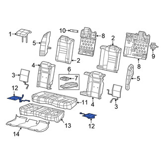 Chrysler OE - Rear Left Lower Seat Heater Pad
