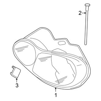 Chrysler OE - Front Lamps - Headlamp Components