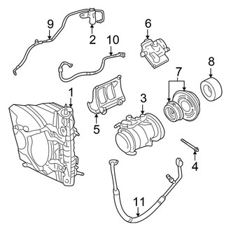 Chrysler OE - Air Conditioner & Heater - Condenser, Compressor & Lines