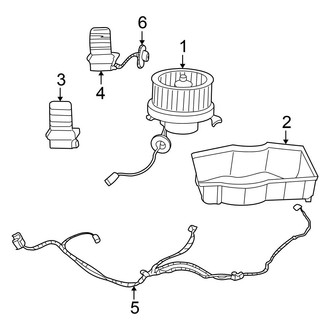Chrysler OE - Air Conditioner & Heater - Blower Motor & Fan