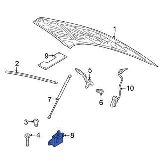 Chrysler OE - Front Hood Latch