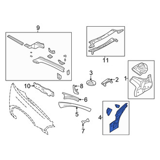 Chrysler OE - Right Frame Side Member Reinforcement