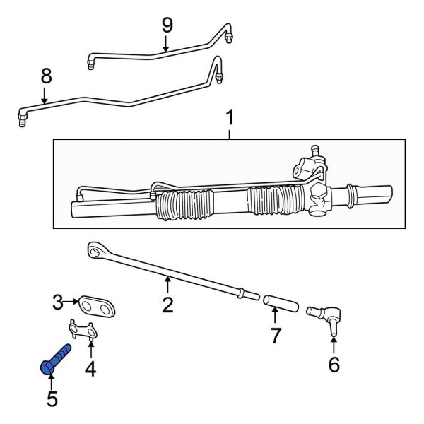 Steering Tie Rod Bolt